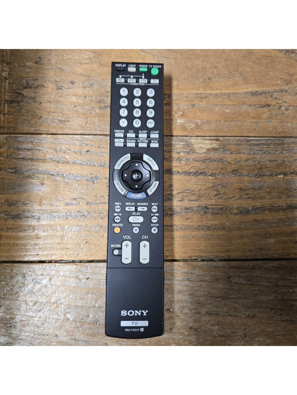 Genuine Sony RM-YD017 TV Original Remote Control OEM - Tested